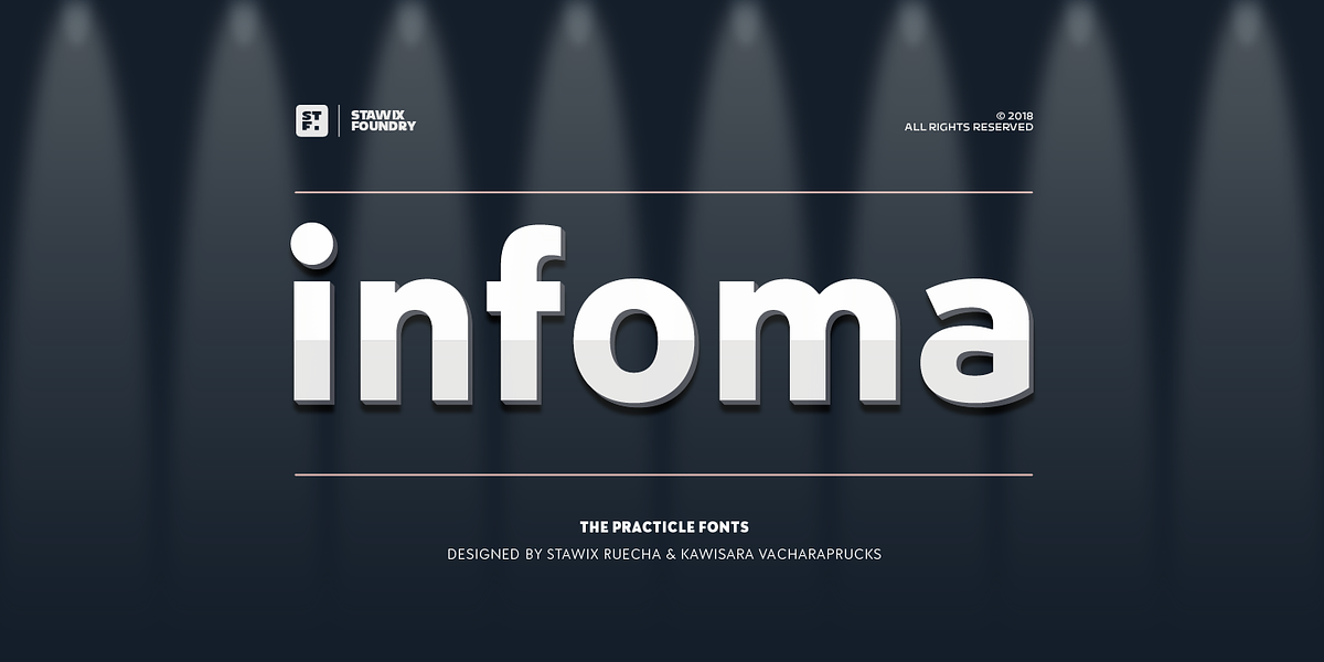 Infoma, a Sans Serif Font by Stawix (Photo 1 of 9)
