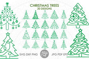 Christmas tree SVG, Holiday Clipart