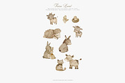 Nursery Farm Animals Clipart Set, an Animal Illustration by Pati Paints (Thumbnail 2 of 10)