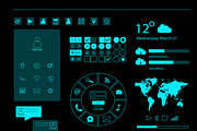 UI kit, mobile and web design vector, a Background Graphic by TeaGraphicDesign (Thumbnail 4 of 4)