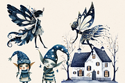 WINTER MAGICAL FAIRY FOREST CLIPART, a Person Illustration by Daring Digies (Thumbnail 5 of 9)