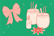 Christmas Decorations Vector, a Decorative Illustration by TheFoodAtlas (Thumbnail 13 of 19)