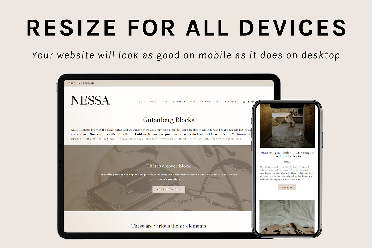 Nessa Theme • Genesis Child Theme, a WordPress Template by Code + Coconut (Photo 8 of 8)