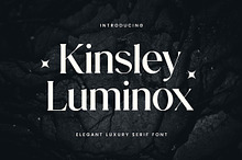 Kingsley Luminox Luxury Serif Font