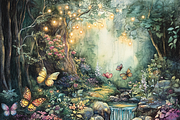Enchanting Fairy Garden Scene, a Background Graphic by Printable Treasure (Thumbnail 7 of 9)