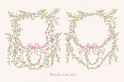 Vintage Garden Png clipart with bows, a Decorative Illustration by Ekaproeka (Thumbnail 4 of 8)
