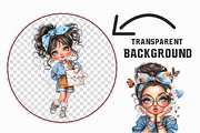 Quirky Valentine Day Girl Clipart, an Illustration by Libby Wishes (Thumbnail 2 of 7)