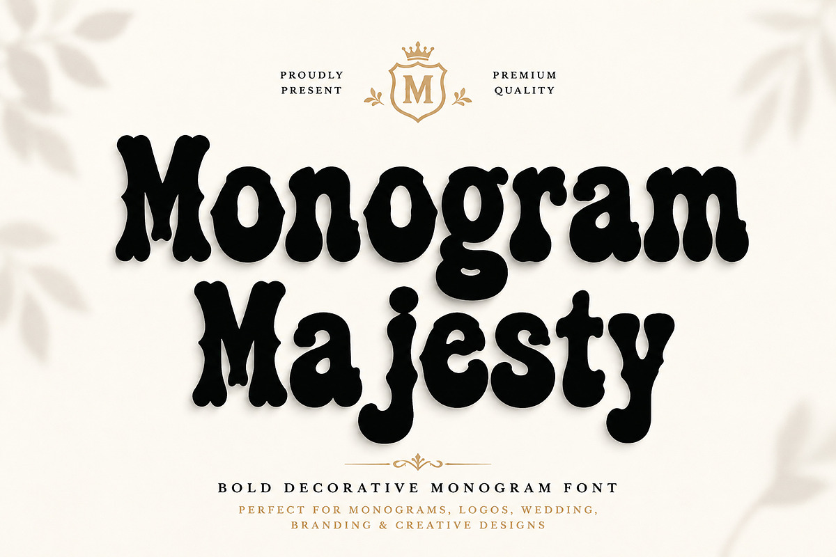 Monogram Majesty, a Slab Serif Font by Wow Magic (Photo 1 of 5)