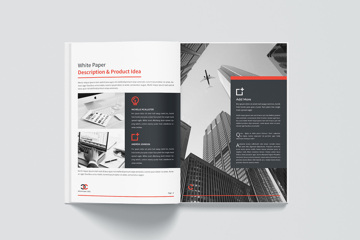White Paper 16 pages, a Brochure Template by obayes (Photo 8 of 14)