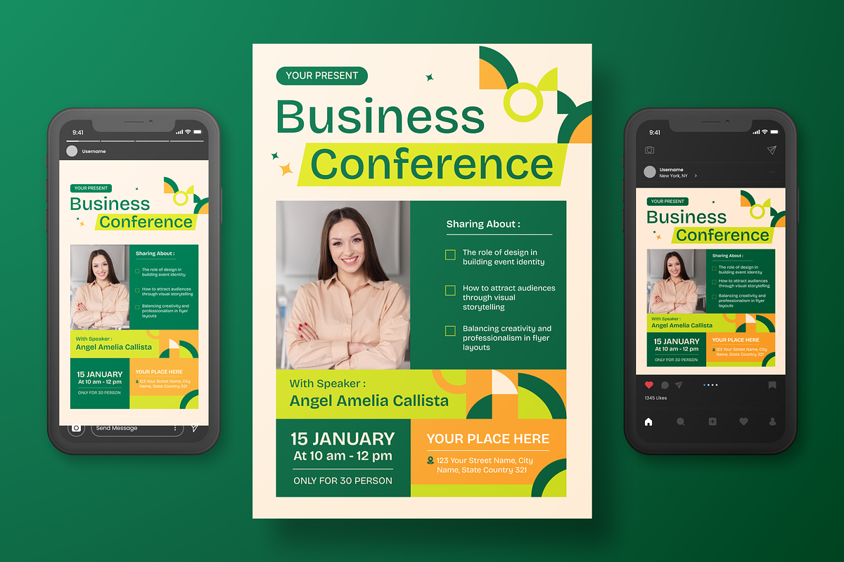 Business Conference Flyer Set, a Flyer Template by Annora Studio (Photo 6 of 6)