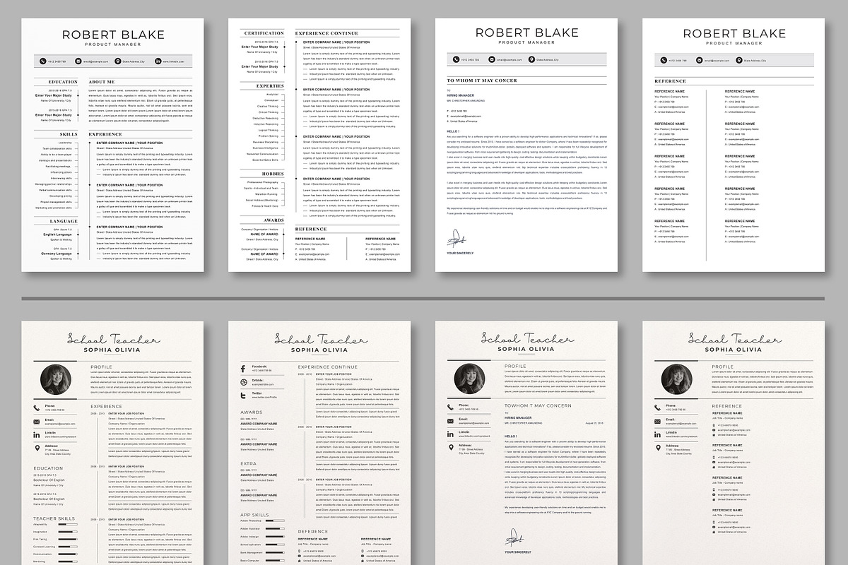 JOB WINNING RESUME - 50 TEMPLATES, a Resume Template by ResumeInventor (Photo 9 of 184)