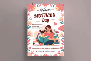 Happy Mothers Day Poster Template, a Flyer Template by MightyDesign