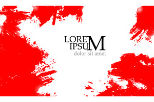Monochrome red background with paint, a Texture Illustration by Nenahliadava Design