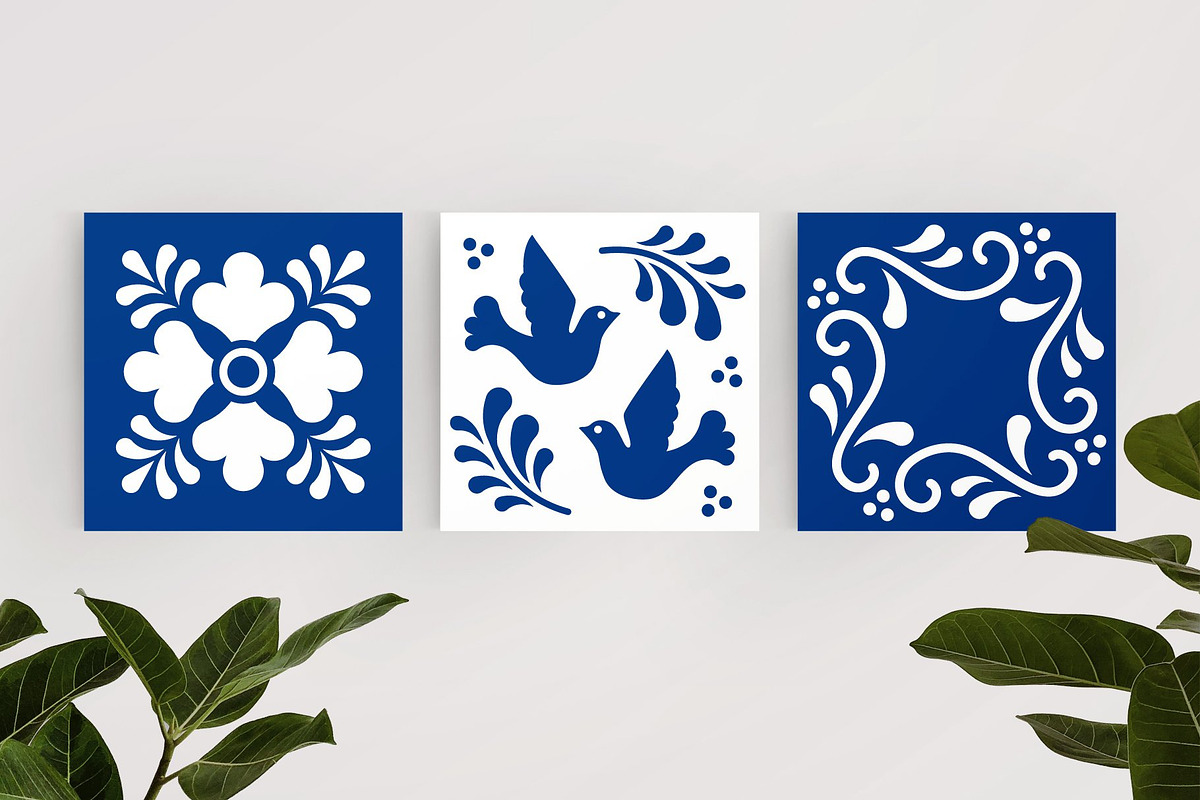 Mexican Talavera Tiles Patterns Set, a Pattern Graphic by Krolja (Photo 4 of 6)