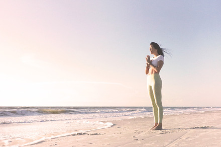 Beachfront Meditation, a Health & Medical Photo by The Free Creatives