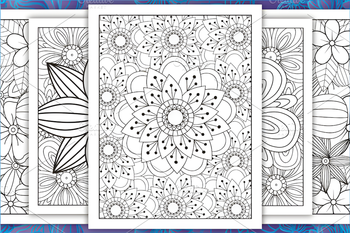 250+ Abstract Coloring Pages Bundle, a Decorative Illustration by Ink Gallery (Photo 2 of 3)
