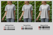 7 Mockups T-Shirt on a Girl Walking, a Shirt Mockup by Grow Design Craft Studio (Thumbnail 5 of 8)