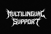 Murder Brack - Death Metal Font, a Blackletter Font by Multype Studio (Thumbnail 9 of 11)