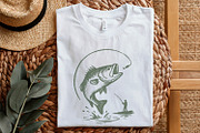 Bass Fishing PNG, Digital Download,, an Illustration by SharpMarketplace (Thumbnail 5 of 9)