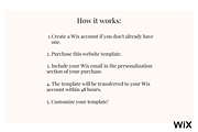 Wix Website Template Olivia, a Websites & App Template by Joanna Lane Designs (Thumbnail 5 of 5)
