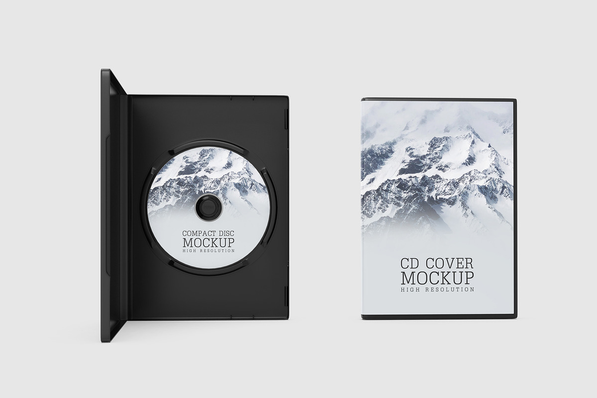 CD & Cover Mockup, a Product Mockup by ZAAS (Photo 5 of 17)