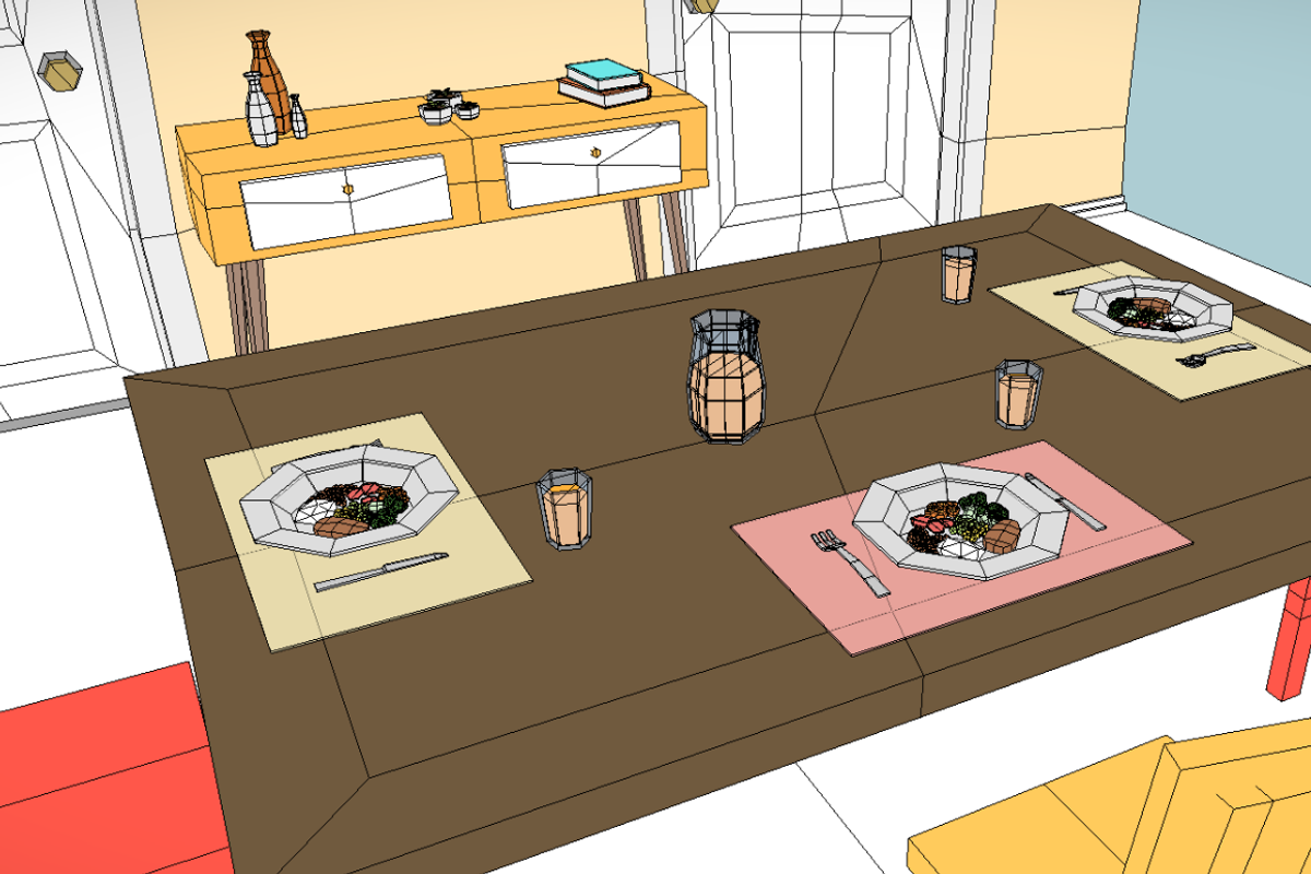 LOW POLY INTERIOR [25+ UNIQ OBJECTS], a Furniture 3D Model by mkleine shop (Photo 9 of 10)