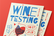 Wine Testing Event Flyer Set, a Flyer Template by Annora Studio (Thumbnail 4 of 6)