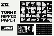 Torn Paper Textures & Ripped Mockups, a Texture Graphic by Gravito (Thumbnail 1 of 9)