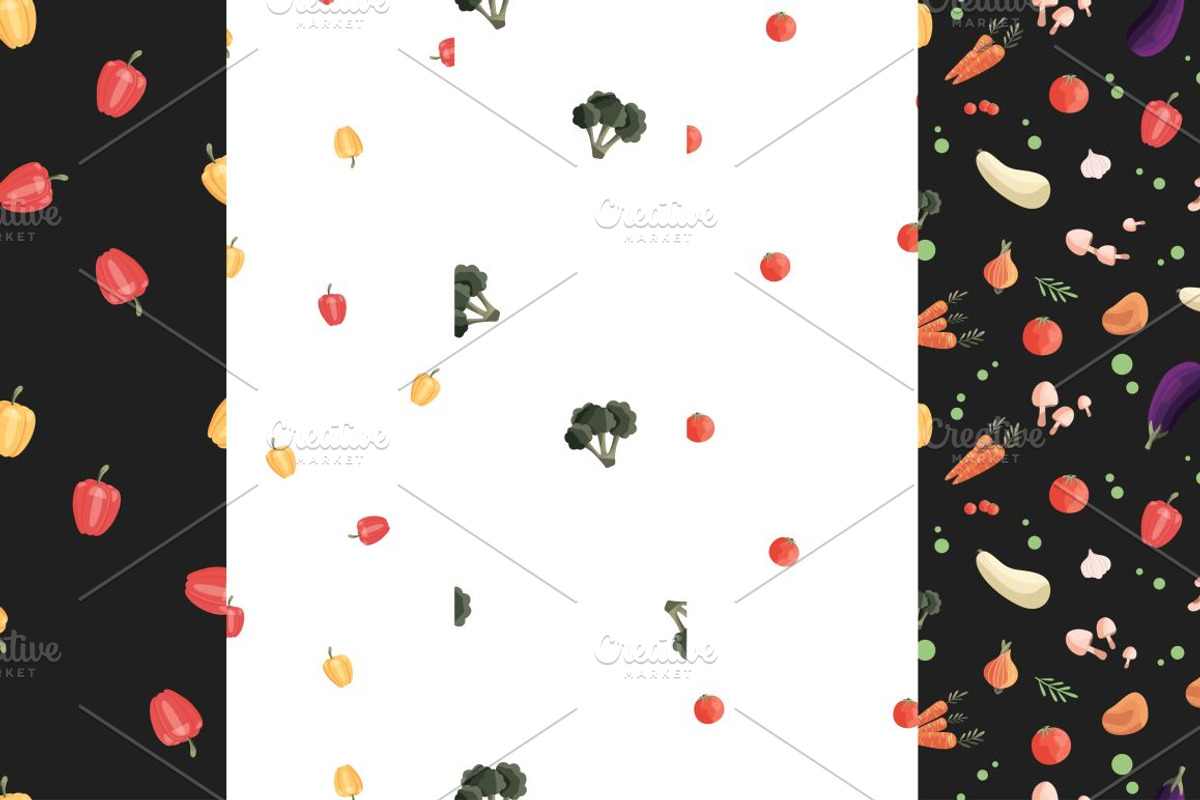 Vegetables posters, banners, pattern, a Decorative Illustration by Blue Lela Design (Photo 11 of 13)