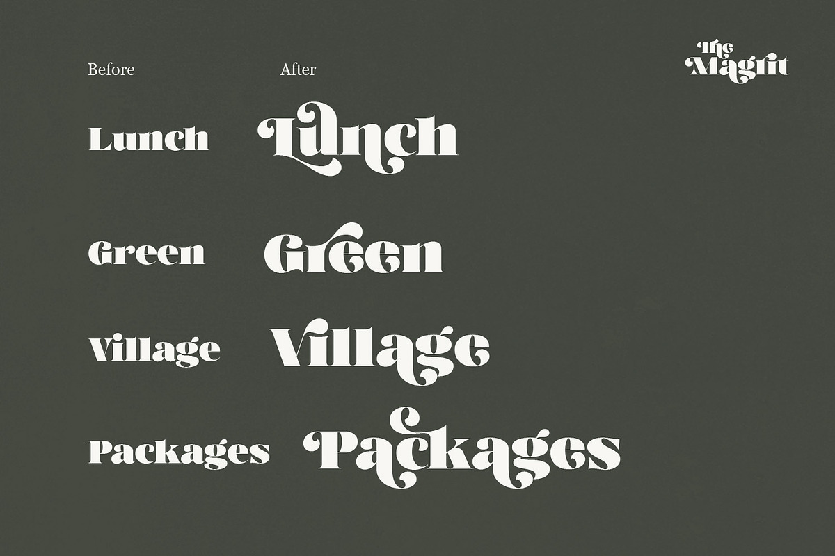Magrit - Vintage Retro display Serif, a Sans Serif Font by creativemedialab (Photo 12 of 14)