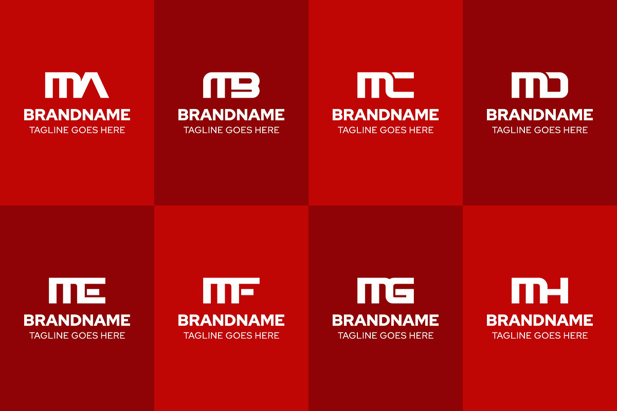Letters MA MB MC MD ME MF MG MH Logo, a Branding & Logo Template by Pray Art Design Studio (Photo 2 of 2)