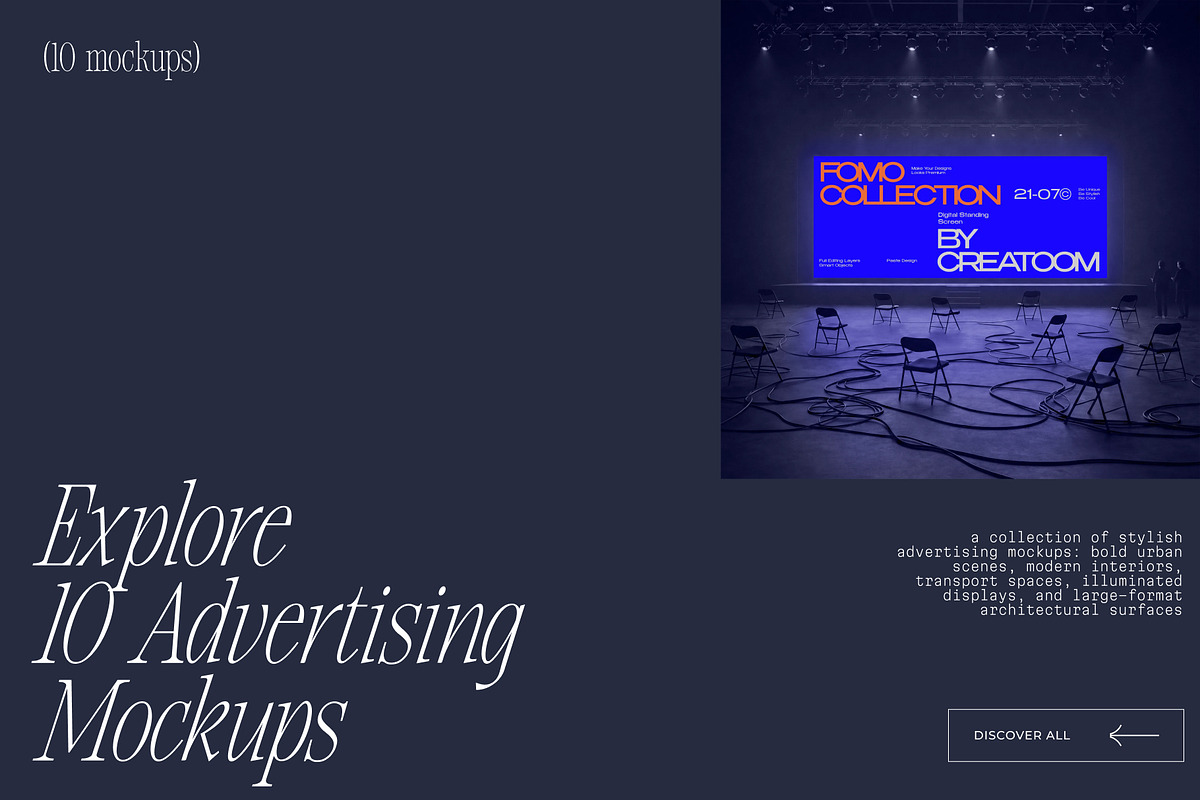 Urban Advertising Mockups (10 psd), an Advertising Mockup by Creatoom (Photo 2 of 10)