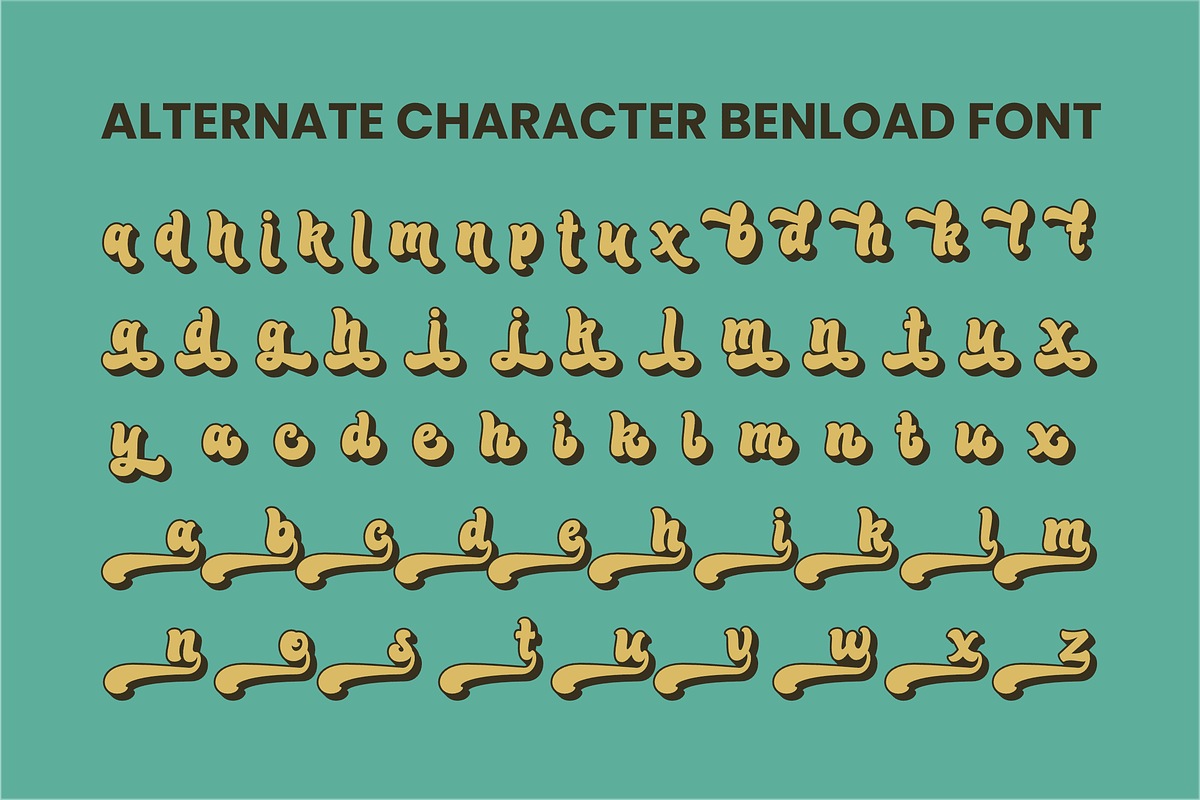 Benload, a Script Font by ahweproject (Photo 4 of 9)
