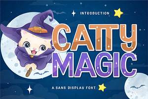 Catty Magic Halloween Display Font