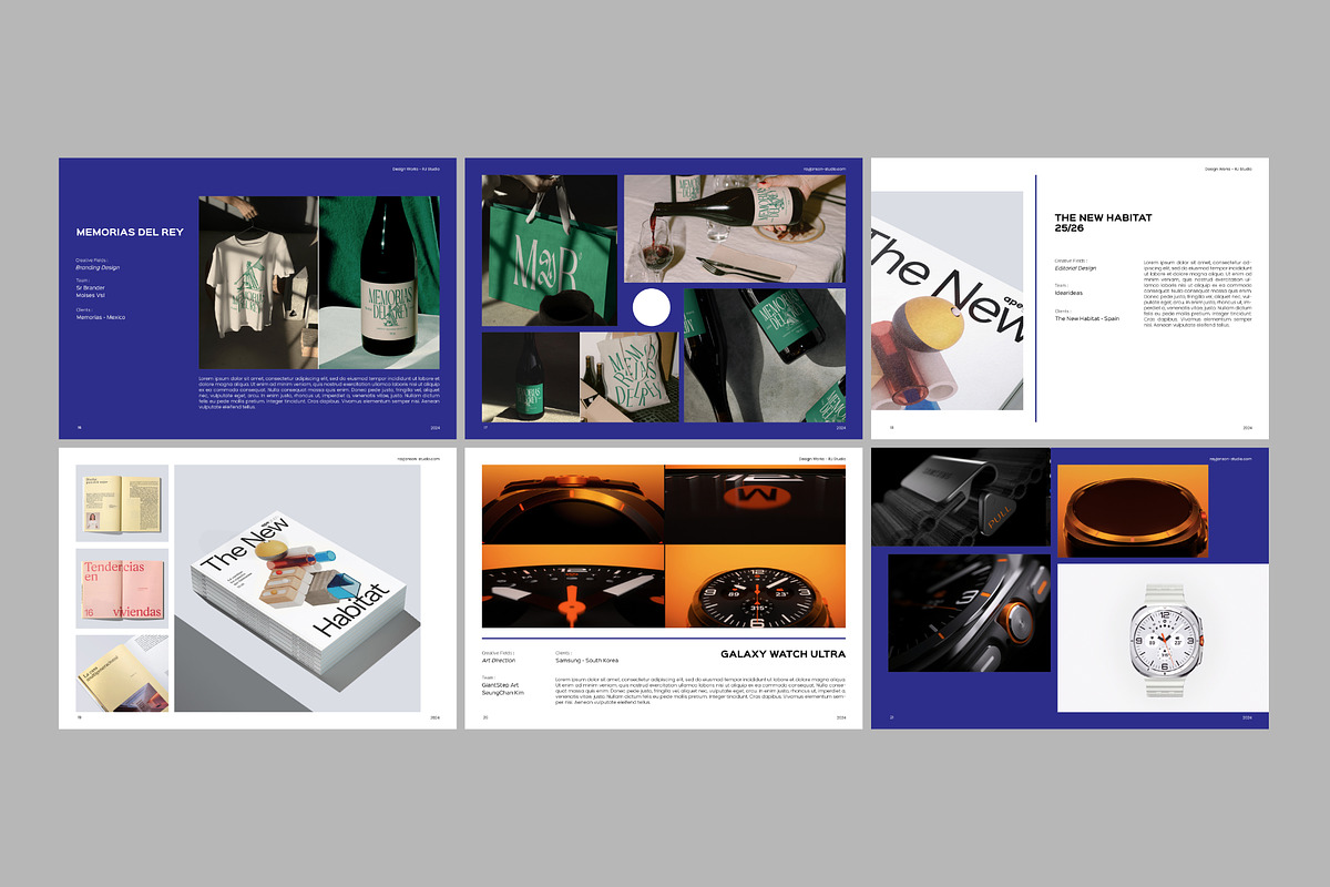 Minimal Blue Portfolio, a Marketing Template by Bervisual (Photo 6 of 7)