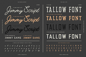 19 Vintage Fonts Bundle & Extras