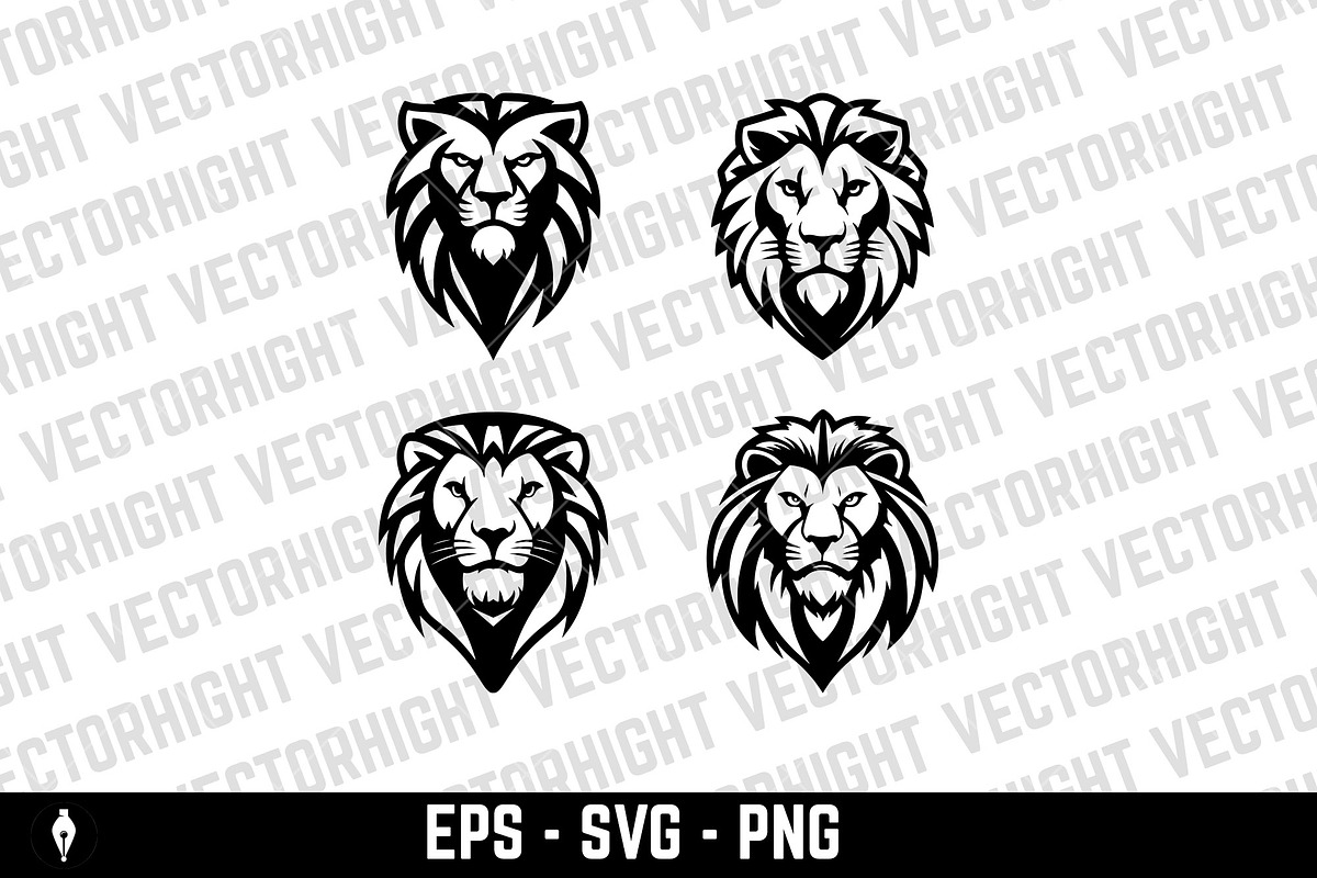 Lion sign. Design element for logo, an Animal Illustration by Vectorhight