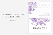 Ultra violet wedding set, an Invitation Template by Helen Halik art (Thumbnail 4 of 8)