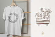 HOME PLANTS AND CACTI LINE ART, an Object Illustration by Kate Art (Thumbnail 9 of 10)