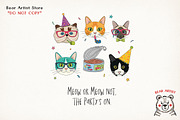 Cat and Animals Funny Birthday PNG, a Graphic by GlitterCraft (Thumbnail 65 of 101)