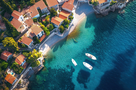 Stunning view of Assos village in Ke, a Photo by Iftikhar Alam