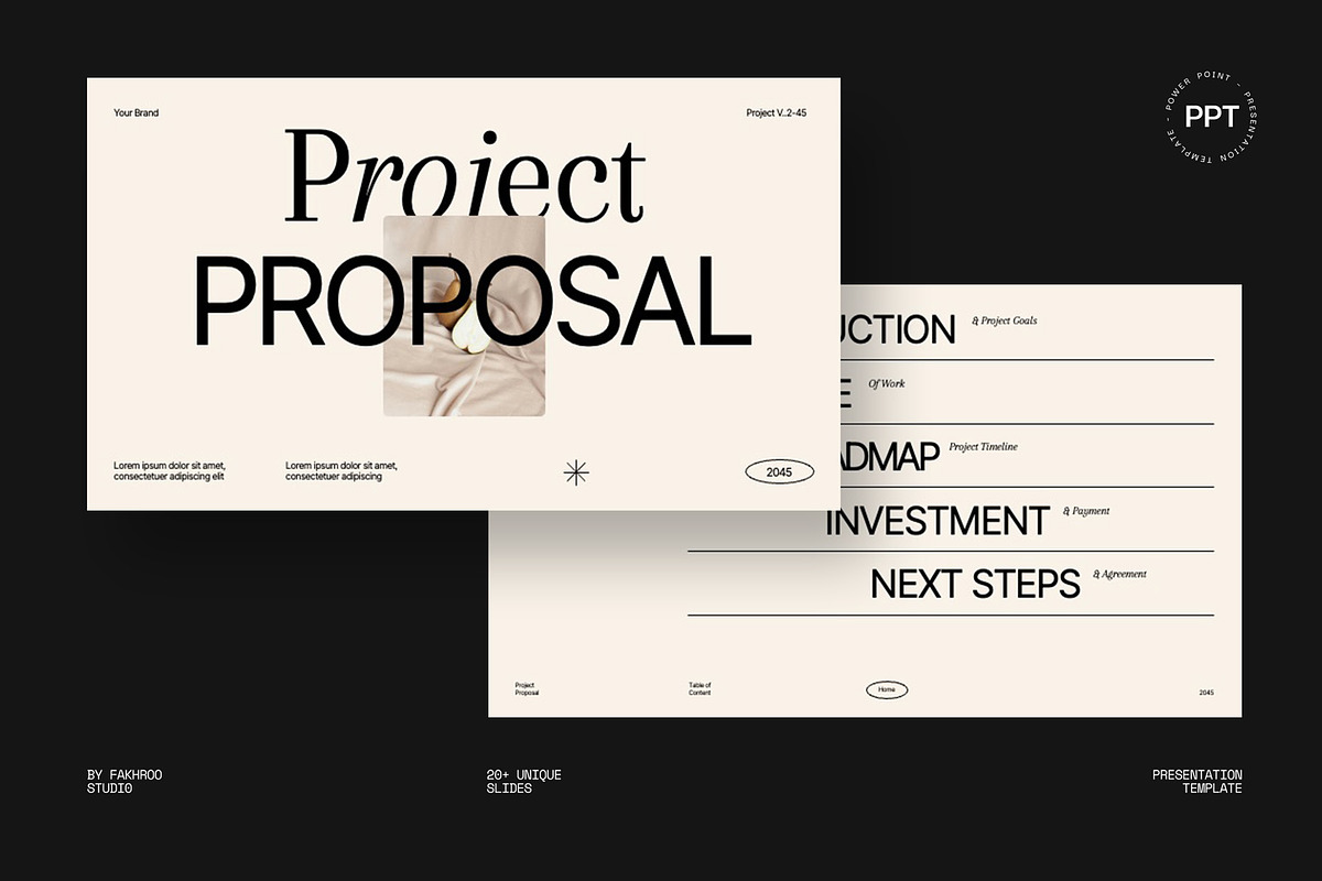 Project Proposal Powerpoint a Presentation Template by fakhroo