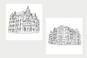 Architecture Procreate stamp brushes, a Brush Add-On by Veronika Gotovceva (Thumbnail 5 of 9)
