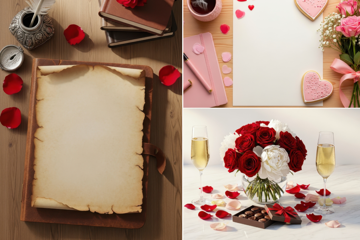 Valentine Aesthetic Desk Mockup 100, a Packaging Mockup by KennedyStudio (Photo 4 of 12)