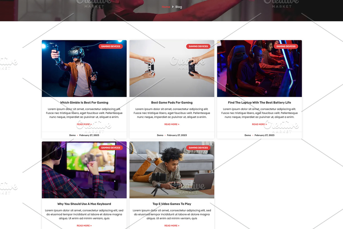 Gaming Devices & Accessories Store, a WordPress Template by HasnainDEV (Photo 4 of 5)