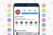 Instagram Story Highlight 170 Icons, a Social Media Template by graphicalcium (Thumbnail 2 of 4)