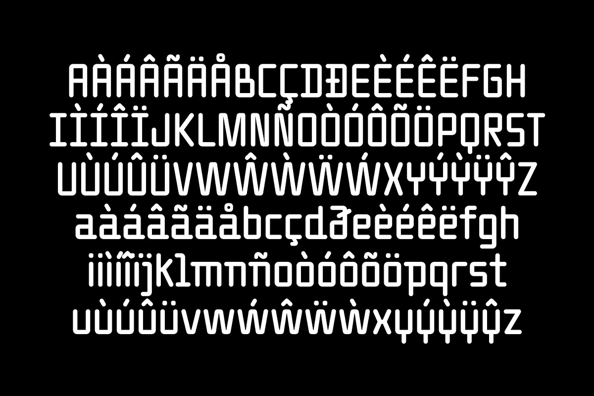 Flatten, a Sans Serif Font by Here  FF (Photo 13 of 15)