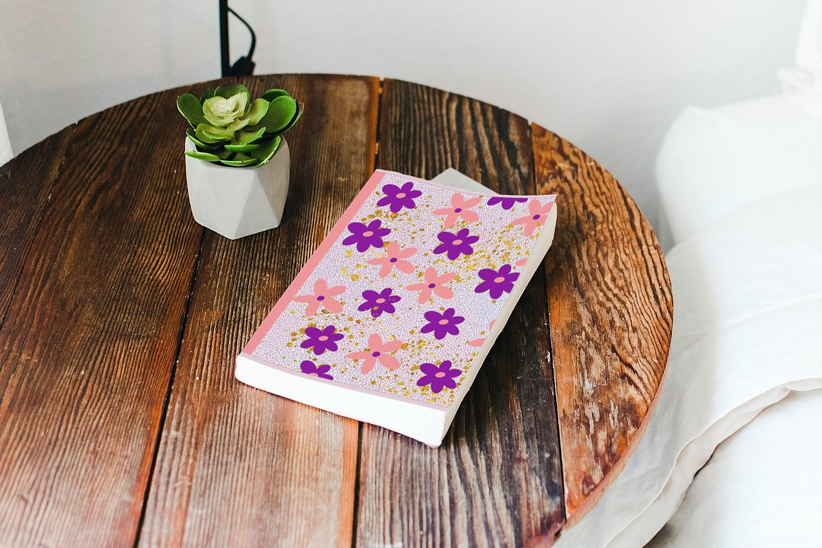Floral Notebook Cover Template, a Magazine Template by Manifesto Design Gallery (Photo 2 of 6)