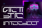 DIGITAL DIVIDE - FUTURISTIC FONT, a Sans Serif Font by 177Studio (Thumbnail 3 of 8)