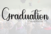 Graduation, a Handwritten Font by InermediaSTUDIO (Thumbnail 1 of 8)